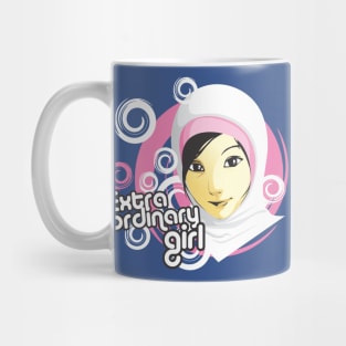 Extra Ordinary Girl Hijab Women Mug